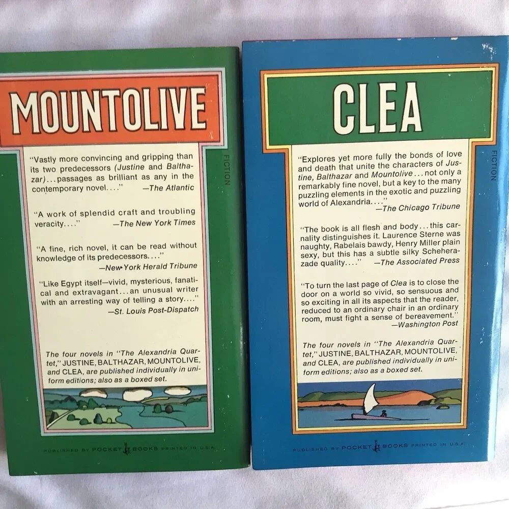 The Alexandria Quartet by Lawrence Durrell Paperback 4 Book Box Set 1969 10th